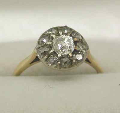 Diamond Cluster Ring