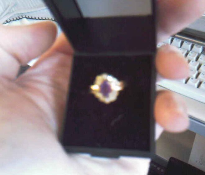 Gold ring with Amethyst